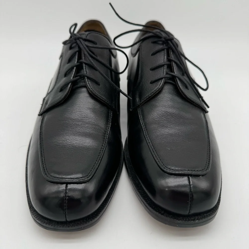 French Shriner Fargo Black Leather Oxford Size 10.5 M